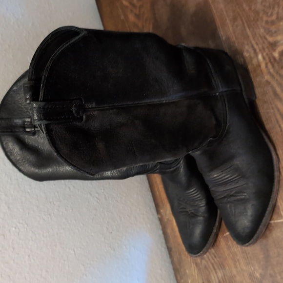 Dan Post Black Cowboy Boots - Picture 4 of 6